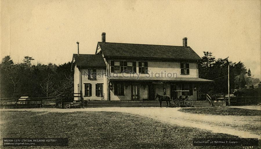 Postcard: Railroad Station, Sea View, Massachusetts